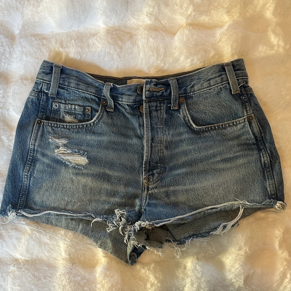 Universal Thread Blue Distressed Jean Shorts